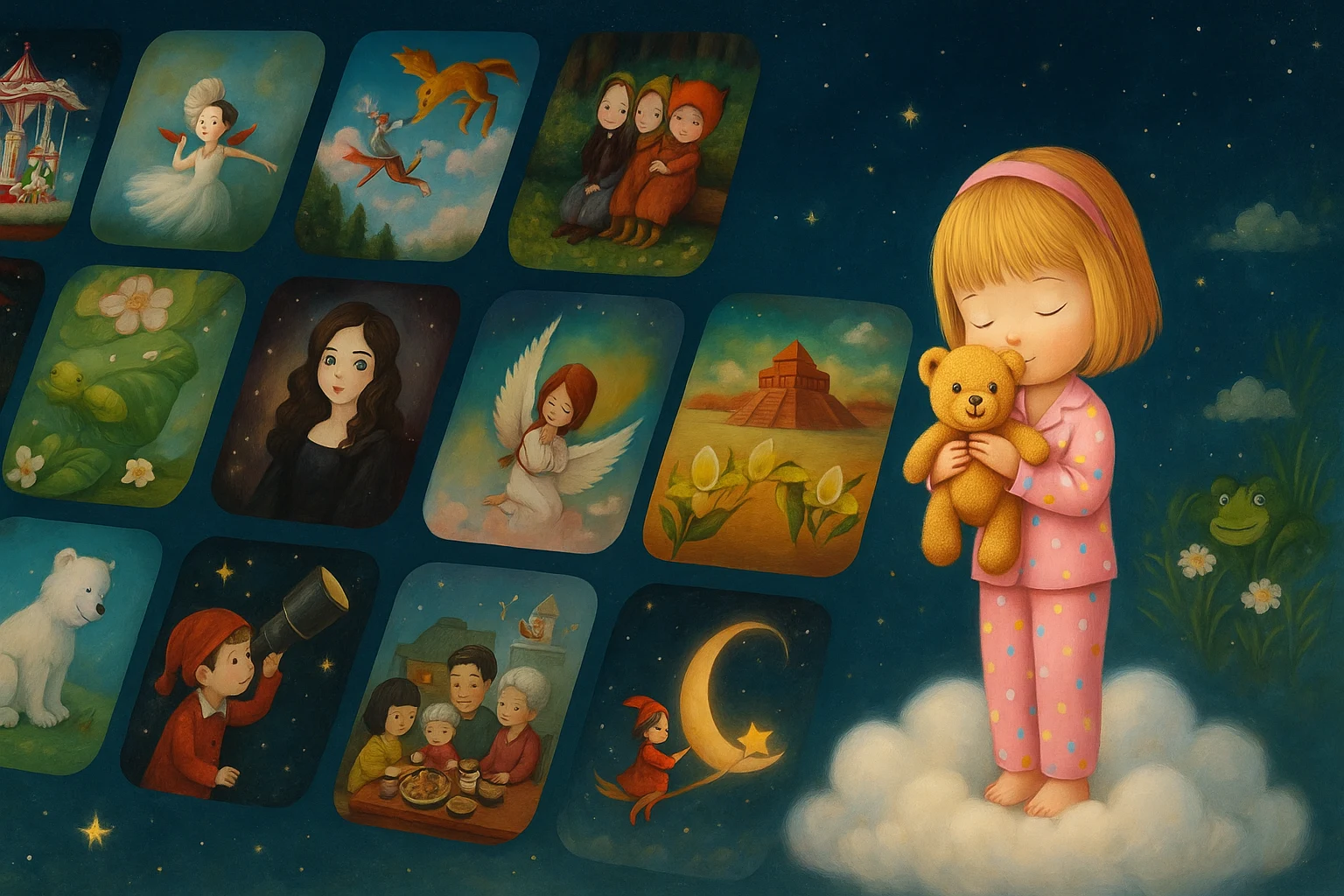 Bedtime stories background